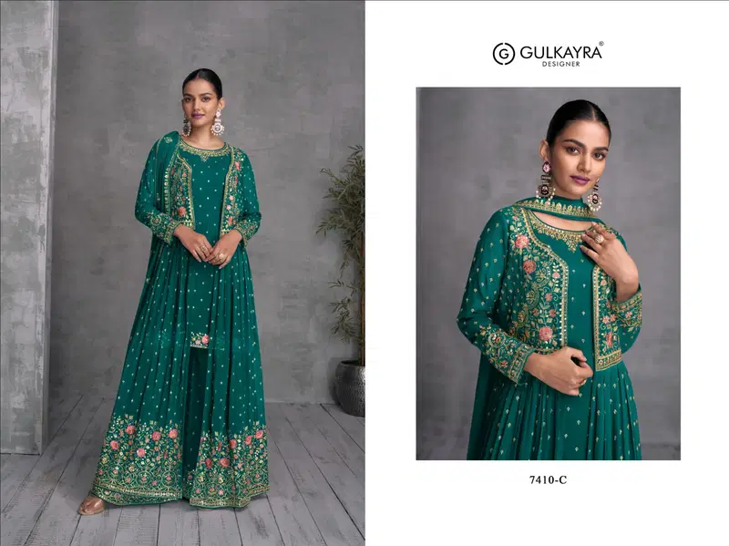 ZOHANA 7410A TO 7410D BY GULKAYRA Heavy Designer Salwar suit